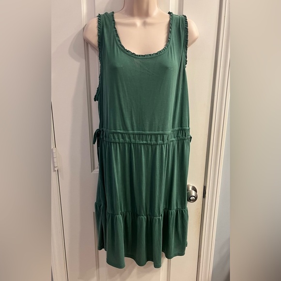 🍀Lucky Brand 🍀green sleeveless tank dress Size XL - Picture 8 of 8